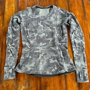 Lululemon grey camo long sleeve